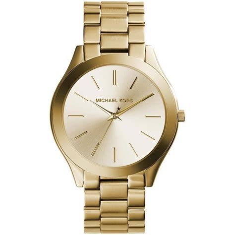 michael kors runway horloge goud|Michael Kors slim runway watch.